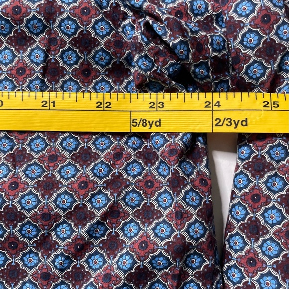 Age of Wisdom Shirt Mens Size XL Long Sleeve Button Up Flip Cuff Diamond Pattern - Picture 9 of 14